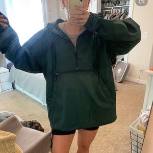 Hunter Green Vintage Windbreaker